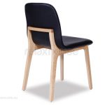 black dining chairs maxwell dining chair - natural solid american ash u0026 black padded BPTUUCS