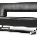 black eco-leather sofa bed HHTGKNY
