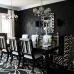black furniture: interior design photo ideas. noble wooden chairs at the AUINPYN
