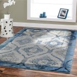 blue area rugs amazon.com: contemporary rugs for living room 5x8 blue area rug modern ZQCCXWI