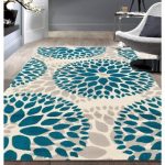 blue area rugs osti modern floral design blue area rug ... SZAQFYV
