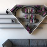 bookshelf design superhero-themed bookshelf designs JCFIZHQ