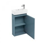 britton bathrooms compact 25cm depth floor mounted cloakroom vanity unit YPLKGFA