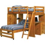 bunk beds with desk twin l-shaped bunk bed YZZVTUW