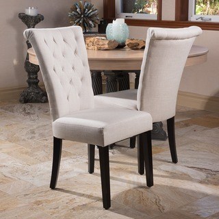 chairs for dining room venetian tufted dining chairs (set of 2) by christopher knight home BRCGJMR