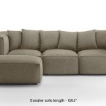 chapman modular sofa (mist brown) (mist, fabric sofa material, regular sofa KNJSJMW