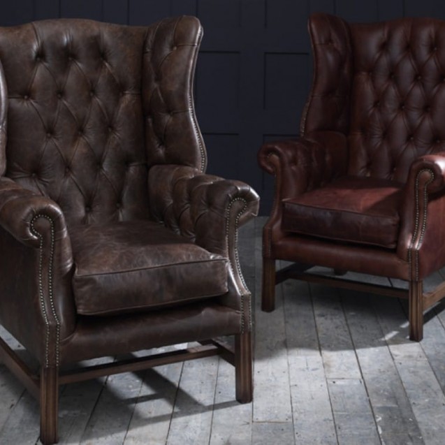 chesterfield furniture leather chairs XQCQHVA