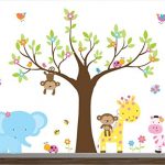 children wall stickers buy girl jungle wall decal set-nursery wall decals-wall stickers-safari wall RLVIZBS