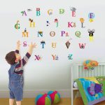 children wall stickers walplus 30x60 cm wall stickers cute alphabet london removable self-adhesive RTZJXSC