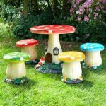 childrens garden furniture childrens toadstool table and chair set - coast u0026 country store EMKAECG