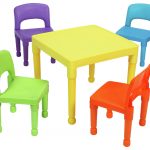 childrens garden furniture liberty house multicoloured nursery table and 4 chairs PJMIKDT