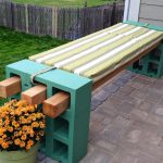 cinder block bench all of the benches on pinterest have four planks across, but NUTVKHX
