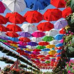 colorful garden umbrellas download colorful umbrella pathway stock image. image of spring - 36386473 UKBUVZB
