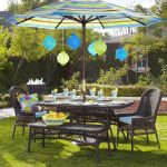 colorful garden umbrellas modern backyard design with winsome colorful striped patio umbrella,  espresso SDHVSTU