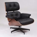 comfortable computer chairs elegant cool computer chair walnut wood style black leather materials OAIBHJF