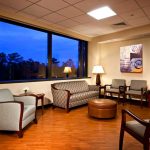 commercial interior design of moore regional hospital with fusion lounge PQDIAJG