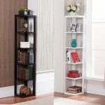 corner bookshelf image is loading 5-tier-bookcase-wall-corner-bookshelf-storage-rack- JLRZXQS