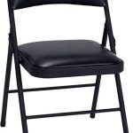 cosco vinyl folding chair black (4-pack) HLSVBTW