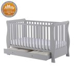 cot beds infababy royal sleigh cotbed - grey TOEBHKS