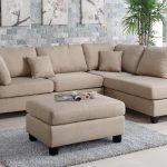 courtney brown fabric sectional sofa and ottoman QFBYKHP