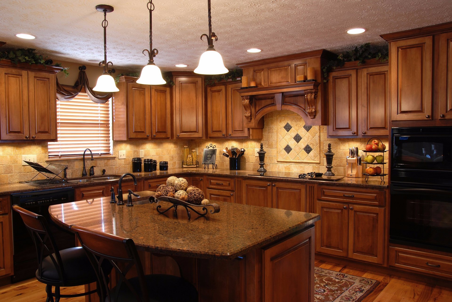 craftsman-style custom kitchen cabinets PRZYQTC