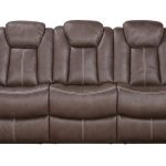 crestline chocolate power plus reclining sofa - reclining sofas (brown) NNWSGTM