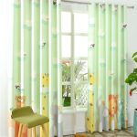curtain patterns light green animal kids half blackout patterns cool curtains IFKGNKS