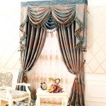curtain patterns retro style curtains with delicate patterns of chenille GUZMAWV