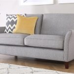 darwin grey fabric sofa 3 seater ... ODPZLGD