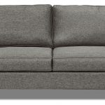 designed2b dax linen-look fabric sofa - sophisticate pepper DAJWLZY