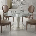 designer round glass dining table IFMXHSL