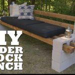 diy cinder block bench - youtube FDEJGJU