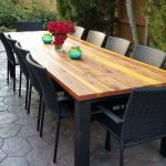 diy outdoor dining table PLXPUFR
