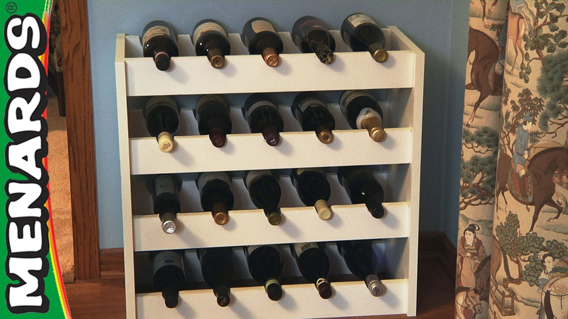 diy wine racks wine rack - how to build - menards - youtube KKYVTLI