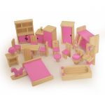 doll house furniture set wooden furniture for dolls house ... CNWQBBG