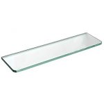 dolle tempered glass shelf - glassline rectangle shelf with round corners UBHVOBK