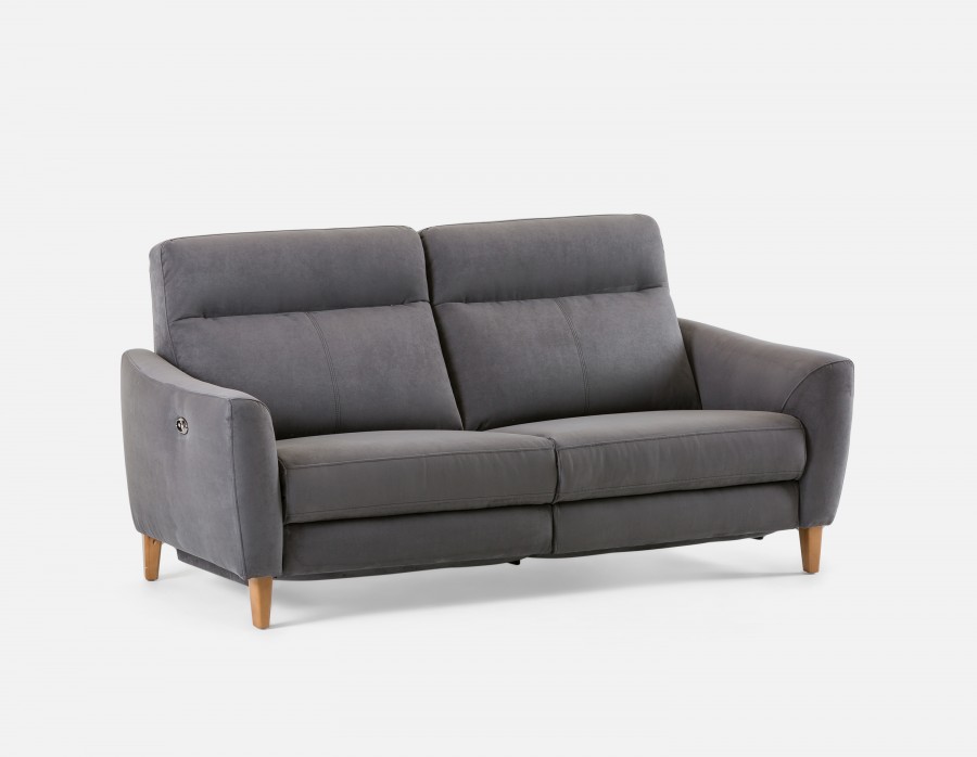 elen - power recliner sofa - dark grey EVQCNZS