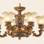 european style antique chandeliers lamps 6 lights bedroom dining room QJMREUL