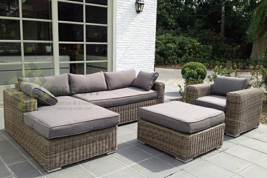 evergreen wicker furniture - sectional sofa - rattan furniture - patio IQUTVPW
