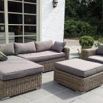 evergreen wicker furniture - sectional sofa - rattan furniture - patio VYVMMHJ