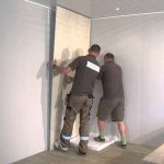fitting bathroom panels shower wall panels - how to install aquabord laminate panels - BSLROPY