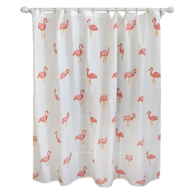 flamingo shower curtain ivory - pillowfort™ XJBBNLI