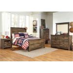 full bedroom sets ... rustic casual contemporary 6 piece full bedroom set - trinell UXTDATH
