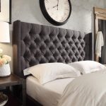 full size headboards naples wingback button tufted linen fabric full size headboard by inspire WWIFJQP