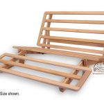 futon bed amazon.com: tri-fold hardwood futon frame - twin size: kitchen u0026 dining HRXGSKW