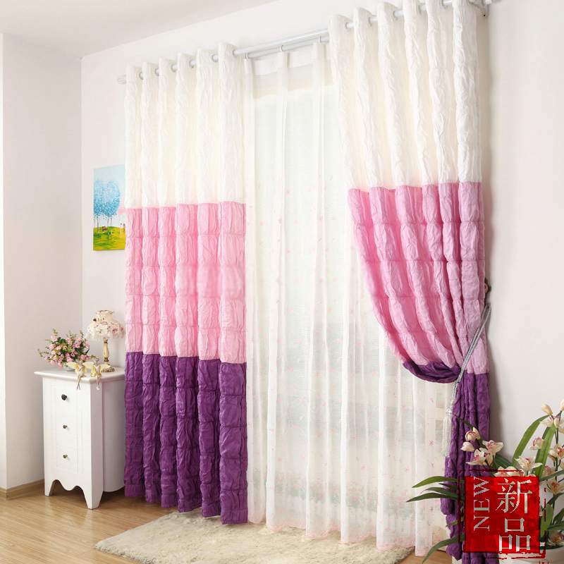 girls curtains multi-color chic style girls bedroom curtains SMHWPYA