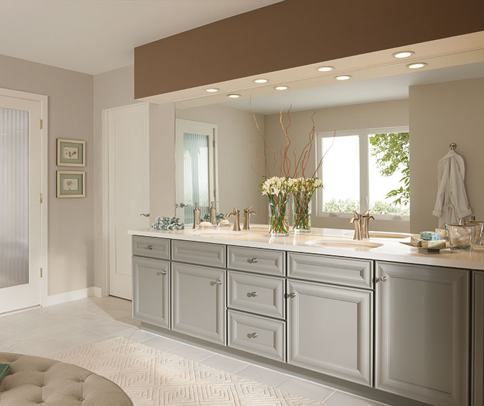 gray bathroom cabinets by kemper cabinetry ... AERISCQ