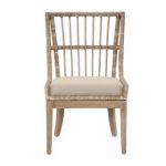 gray manor sidney distressed tan mahogany/fabric/rattan dining chairs (set  of KPONFBZ