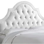 harvey tufted headboard, white velvet - headboards - bedroom - furniture KZHKYEA