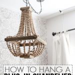 how to hang a plug in chandelier: this is great! step CZEAODC